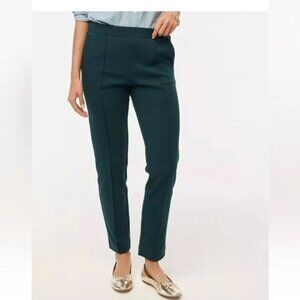 NWT J. Crew Women's Pintuck Pull-On Sweatpants - Forest Green, Size M